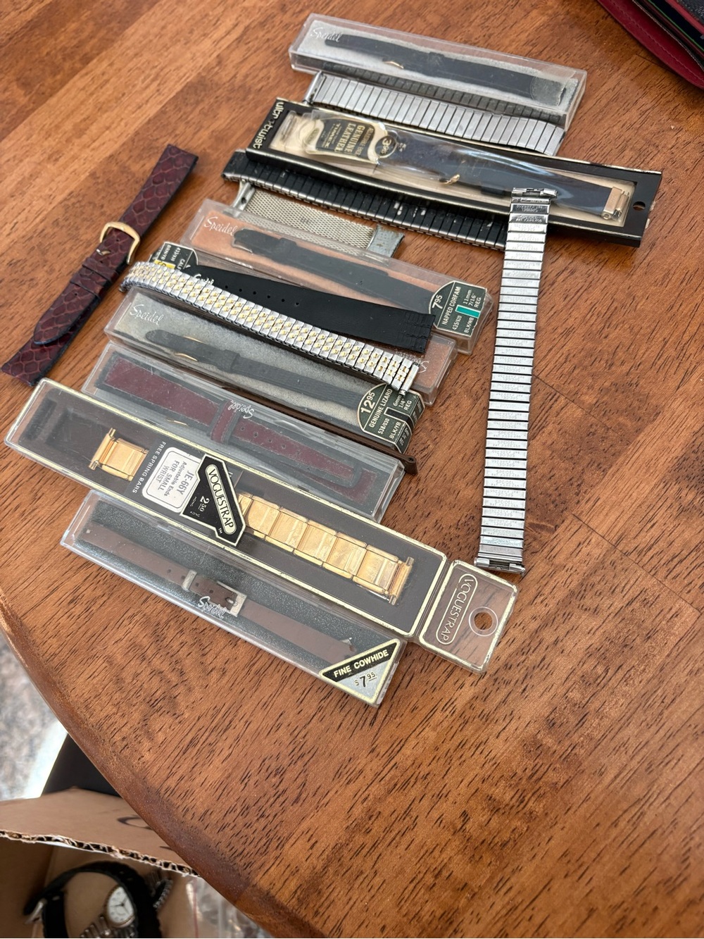 Men's Watch Bands Mix — Gold, Silver, Brown, Black Leather Straps